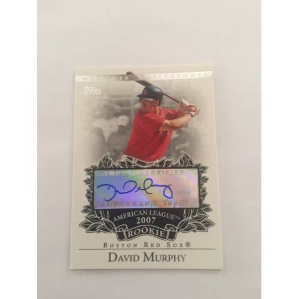 2007 Topps Moments & Milestones David Murphy Red Sox Auto Card #RA-DM (018)